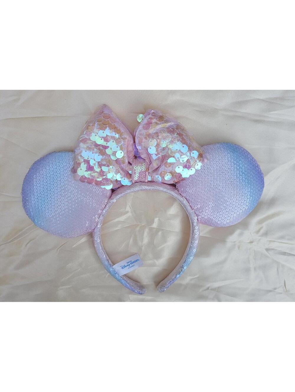 Disney Tokyo Sakura Pink Sequin Headband Ombre purple - Picture 3 of 4